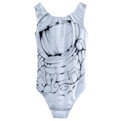 Astronaut Moon Space Astronomy Kids  Cut-Out Back One Piece Swimsuit