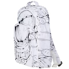 Astronaut Moon Space Astronomy Double Compartment Backpack