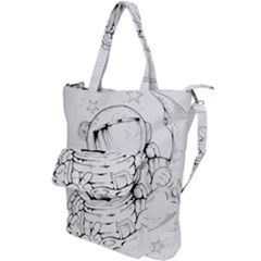 Astronaut Moon Space Astronomy Shoulder Tote Bag