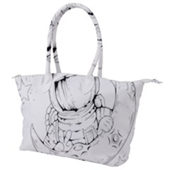 Astronaut Moon Space Astronomy Canvas Shoulder Bag
