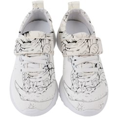 Astronaut Moon Space Astronomy Kids  Velcro Strap Shoes