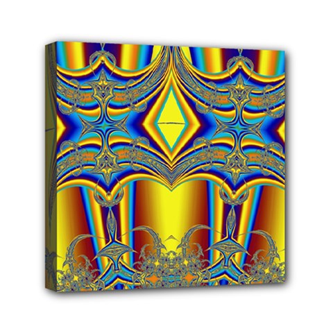 Abstract Art Design Digital Art Mini Canvas 6  X 6  (stretched) by Pakrebo