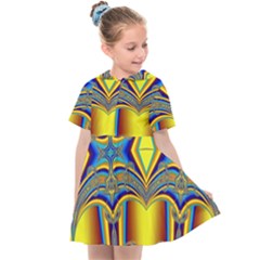 Abstract Art Design Digital Art Kids  Sailor Dress by Pakrebo