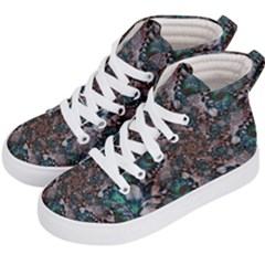 Art Artwork Fractal Digital Art Floral Kids  Hi-top Skate Sneakers by Pakrebo