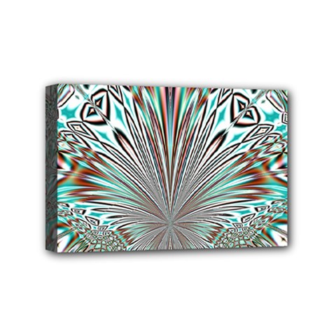 Crystal Design Crystal Pattern Glass Mini Canvas 6  X 4  (stretched)