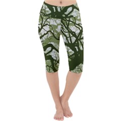 Into The Forest 11 Lightweight Velour Cropped Yoga Leggings by impacteesstreetweartwo
