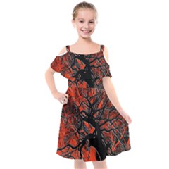 Into The Forest 6 Kids  Cut Out Shoulders Chiffon Dress by impacteesstreetweartwo