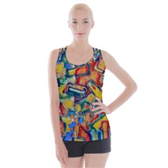 Colorful Painted Shapes                     Criss Cross Back Tank Top