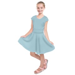Light Blue Kids  Short Sleeve Dress by blkstudio