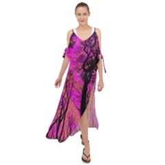 Into The Forest 2 Maxi Chiffon Cover Up Dress