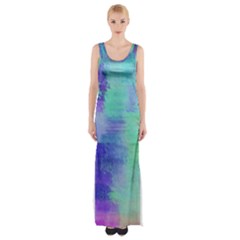 Watercolor Wash Thigh Split Maxi Dress by blkstudio