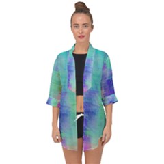 Watercolor Wash Open Front Chiffon Kimono by blkstudio