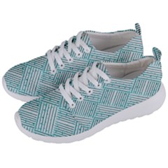 Wood Texture Diagonal Pastel Blue Men s Lightweight Sports Shoes by Mariart