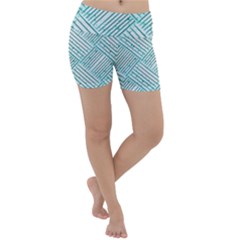 Wood Texture Diagonal Pastel Blue Lightweight Velour Yoga Shorts
