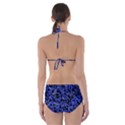 Texture Structure Electric Blue Cut-Out One Piece Swimsuit View2