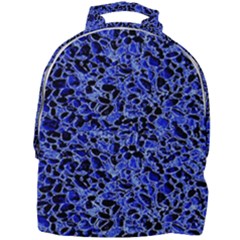 Texture Structure Electric Blue Mini Full Print Backpack