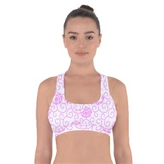 Spring Flowers Plant Cross Back Sports Bra