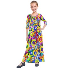 Spotting 2 Kids  Quarter Sleeve Maxi Dress by impacteesstreetwearsix