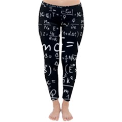 Science Albert Einstein Formula Mathematics Physics Special Relativity Classic Winter Leggings