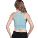 Light Blue Racer Back Crop Top View2