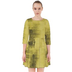 Watercolor Wash - Yellow Smock Dress by blkstudio
