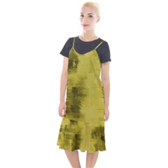 Watercolor Wash - Yellow Camis Fishtail Dress by blkstudio