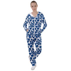 Blue Roses Women s Tracksuit by bloomingvinedesign