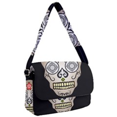 Skull Scary Art Digital Head Courier Bag by Wegoenart