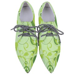 Floral Decoration Flowers Design Pointed Oxford Shoes