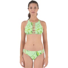 Floral Decoration Flowers Design Perfectly Cut Out Bikini Set