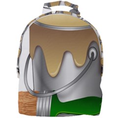 Paint Color Brush Painter Bucket Mini Full Print Backpack