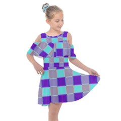Thepurplesquare Kids  Shoulder Cutout Chiffon Dress
