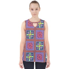 Shapes In Squares Pattern                       Cut Out Tank Top