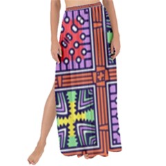 Shapes In Squares Pattern                     Maxi Chiffon Tie-up Sarong by LalyLauraFLM