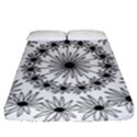 Flowers Mandala Hand Drawing Fitted Sheet (Queen Size) View1