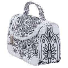 Drawing Pencil Pattern Mandala Satchel Handbag by Wegoenart