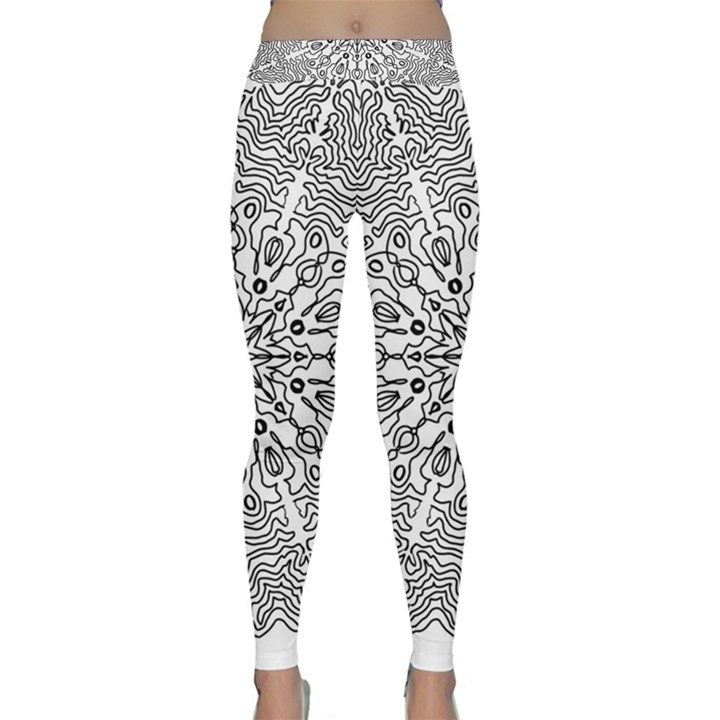 Mandala Drawing Unique Art Pattern Classic Yoga Leggings