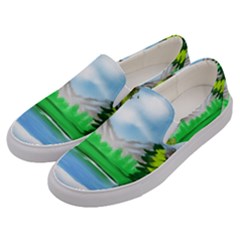 Digital Art Artwork Drawing Men s Canvas Slip Ons by Wegoenart