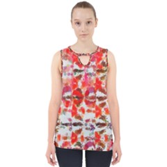 Paint Splatters On A White Background                       Cut Out Tank Top