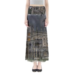 Castle Mansion Architecture House Full Length Maxi Skirt by Wegoenart