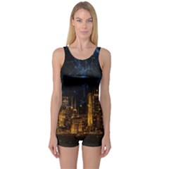 Architecture Buildings City One Piece Boyleg Swimsuit by Wegoenart