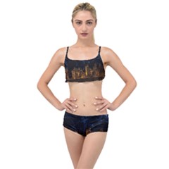 Architecture Buildings City Layered Top Bikini Set