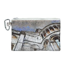 Building Architecture Columns Canvas Cosmetic Bag (medium) by Wegoenart