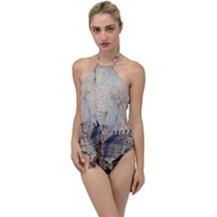 London Westminster Bridge Building Go With The Flow One Piece Swimsuit