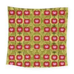 Happy Floral Days In Colors Square Tapestry (large) by pepitasart