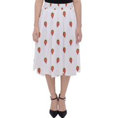 Cartoon Style Strawberry Pattern Classic Midi Skirt by dflcprintsclothing