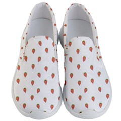 Cartoon Style Strawberry Pattern Men s Lightweight Slip Ons by dflcprintsclothing