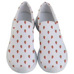 Cartoon Style Strawberry Pattern Women s Lightweight Slip Ons by dflcprintsclothing