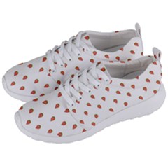 Cartoon Style Strawberry Pattern Men s Lightweight Sports Shoes by dflcprintsclothing