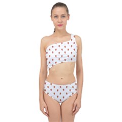Cartoon Style Strawberry Pattern Spliced Up Two Piece Swimsuit by dflcprintsclothing